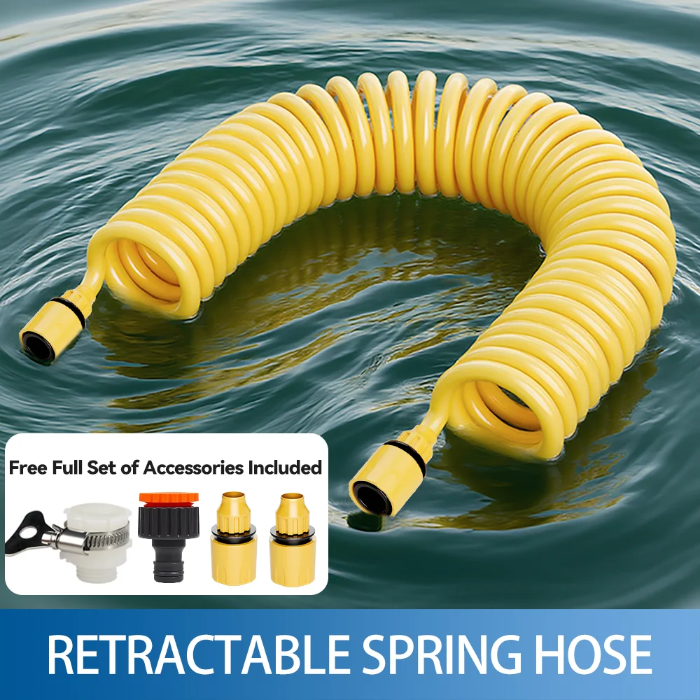 33/49/66FT Expandable Garden Water Hose - Flexible Retractable Heavy Duty Hose for Car Wash Plant Watering Yard Cleaning