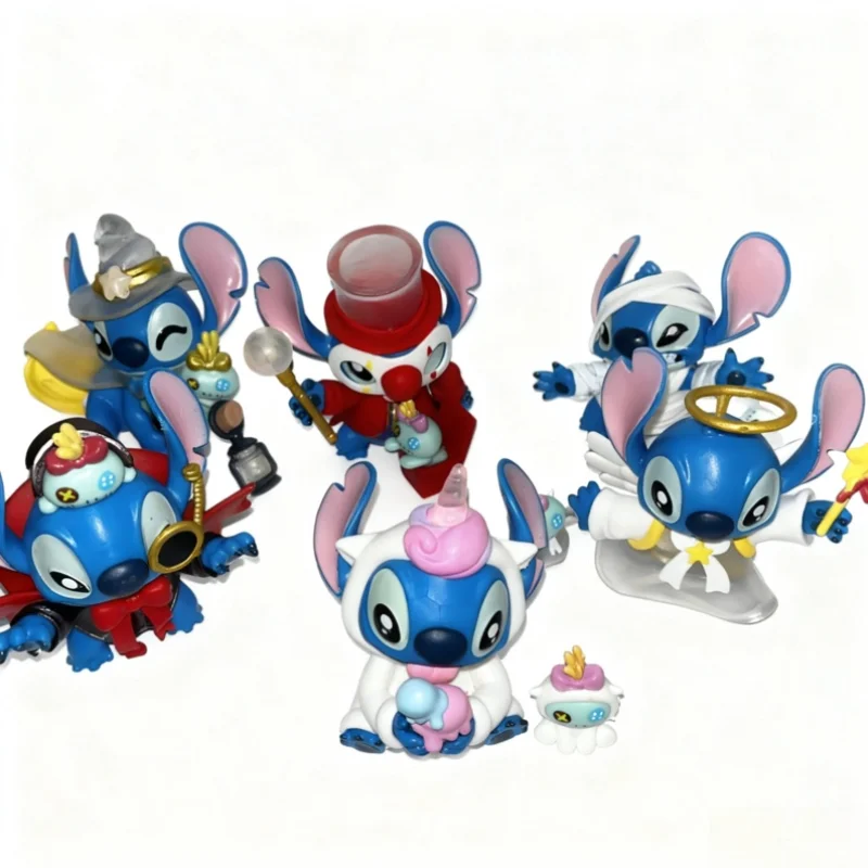 MINISO Stitch Lustige Tagebuch Blind Box Sammlerfigur Trendige Spielzeugpuppe Desktop Ornament Geburtstagsgeschenk Cartoon Charakter Figur