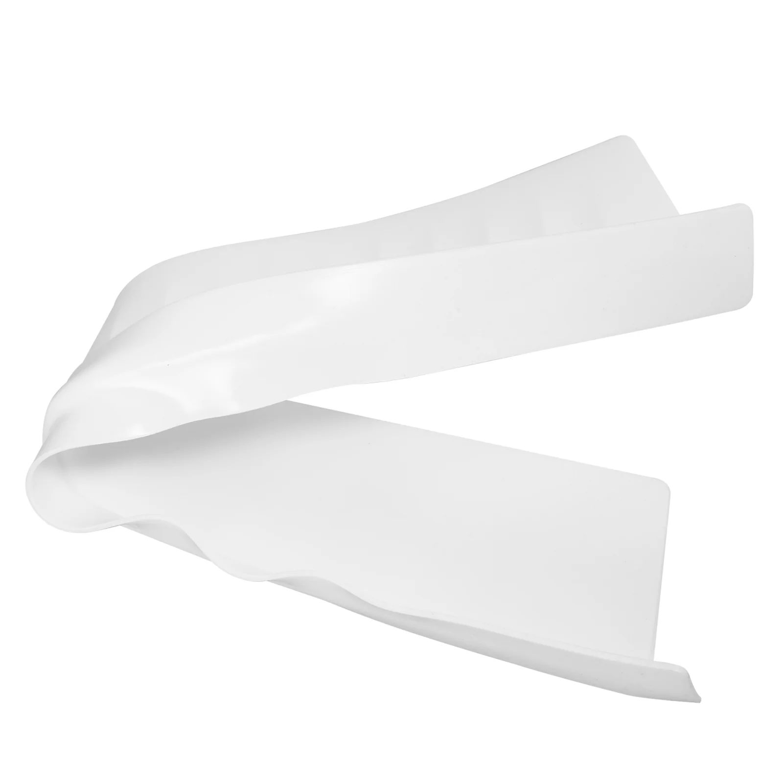 Sink Flap Commercial Splash Guard for Safety Mask White Silica Gel Silicone Water Trough