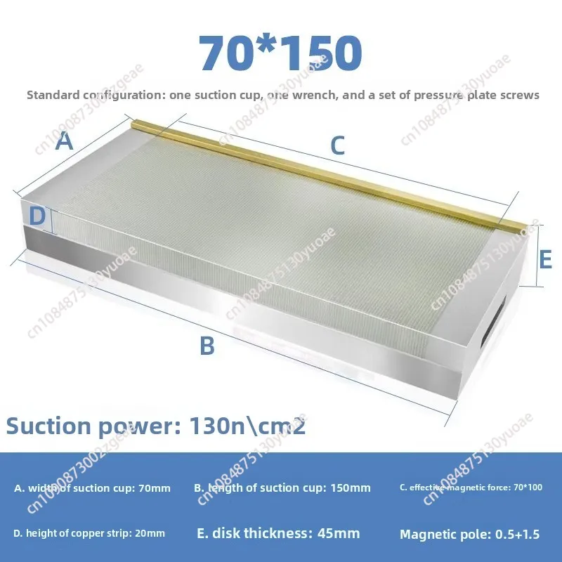 

Супермощный постоянный магнитный патрон для шлифовальных станков, высокоточный магнитный стол из плотной латуни с тонкими полюсами, высокая точность