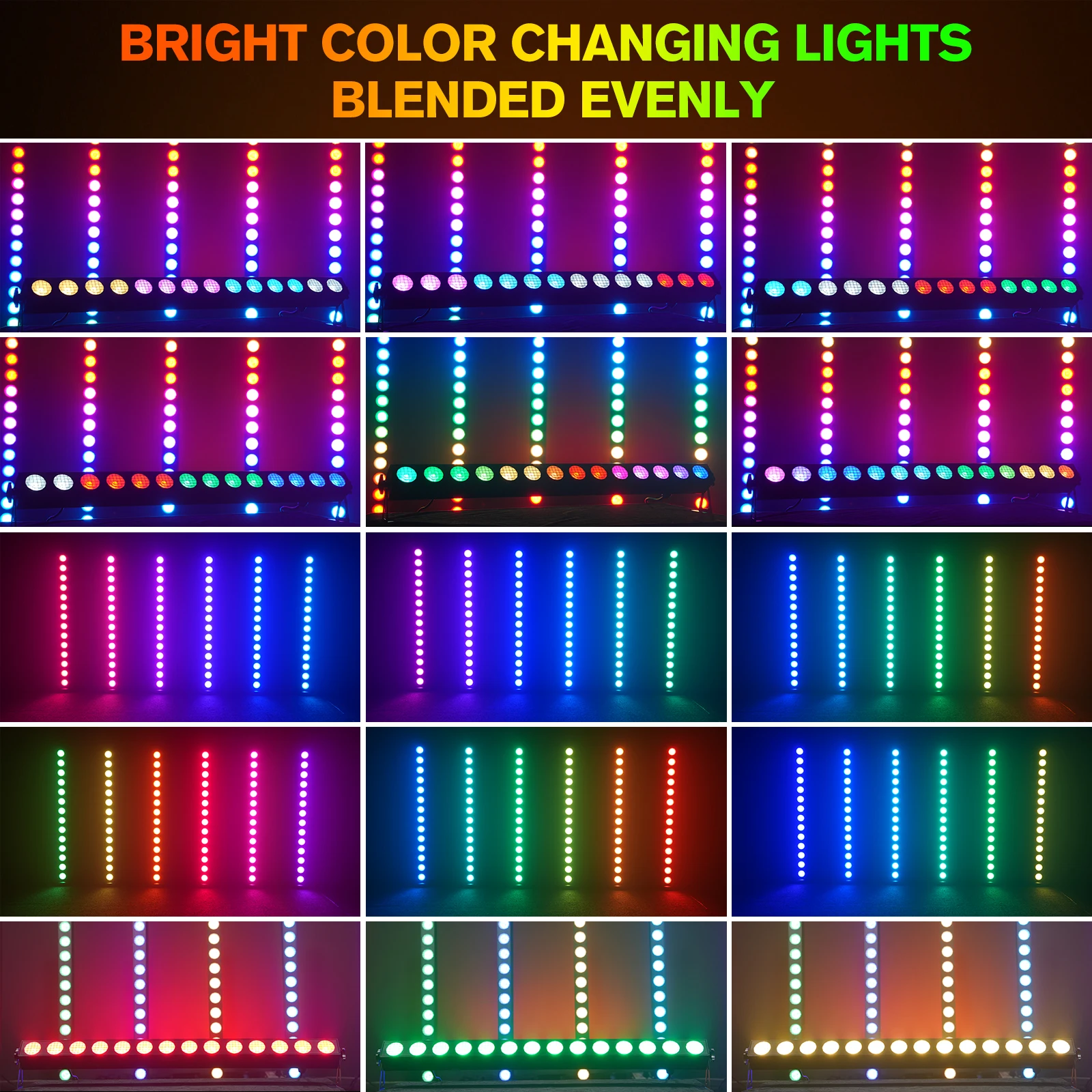 U'King 14X20W RGBW COB ضوء المرحلة بار عالية الطاقة مصفوفة بكسل جدار غسالة أضواء DMX512 ستروب DJ أضواء لعرض الحفلات بار KTV