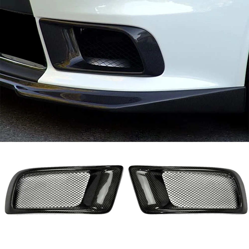 

For Mitsubishi Lancer Evolution EVO X 10th Real Carbon Fiber Front Bumper Side Air Intake Protective Cover Car Accessories Parts