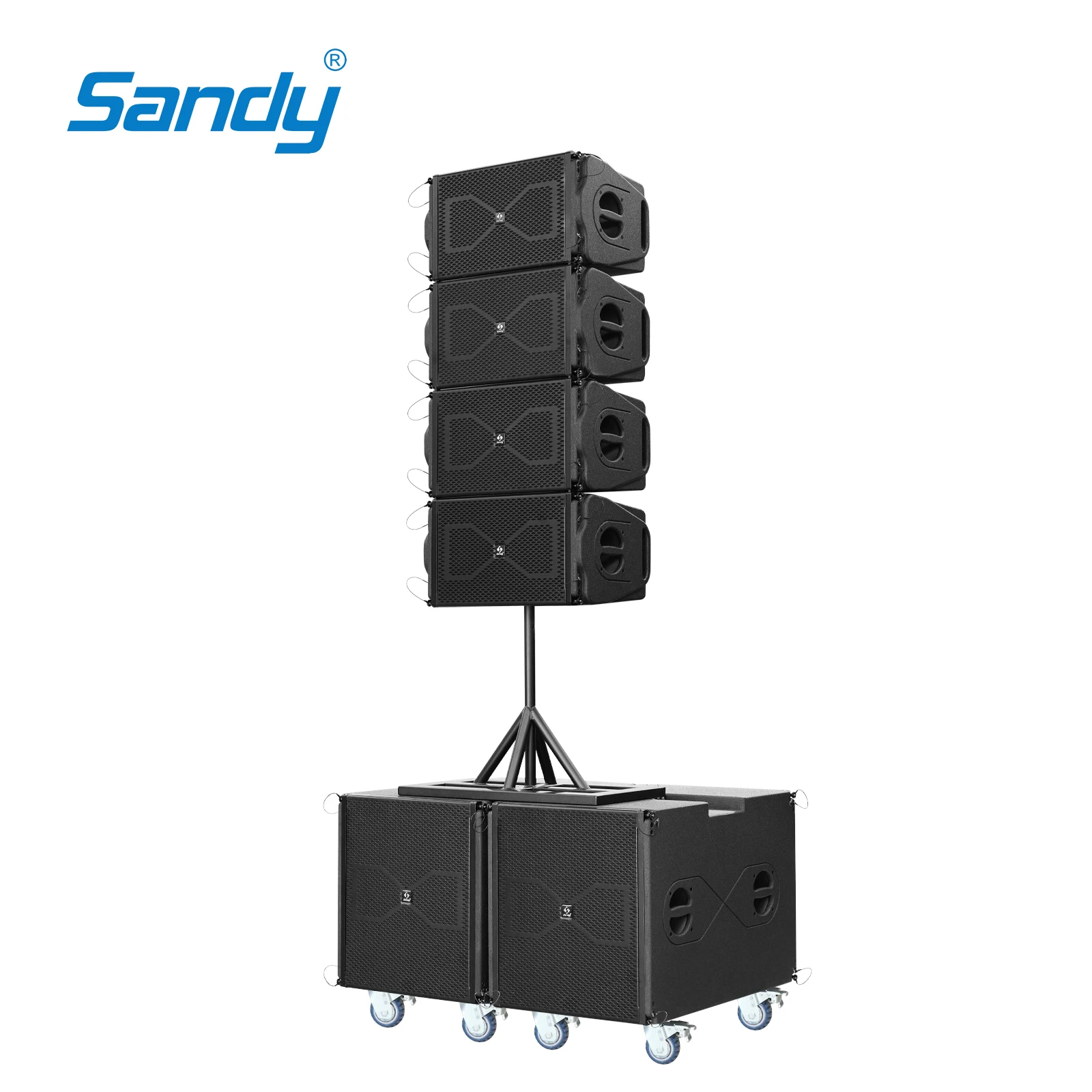 Sandy K6 Sounds System Professional pa Speaker Line Array  Outdoor Concert Live Show Portable Active Speakers