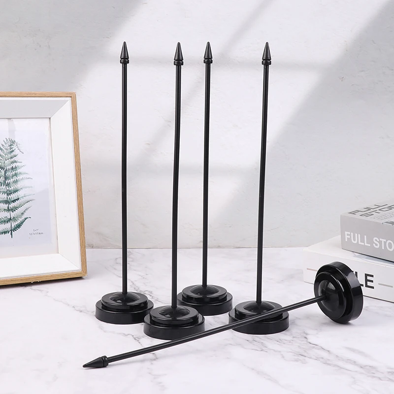 【New】5Pcs Universal Flagpole Flag Display Holder Nail-Free Flagpole Flag Support Stand Banner Pedestal  Desk Flagpole view 3