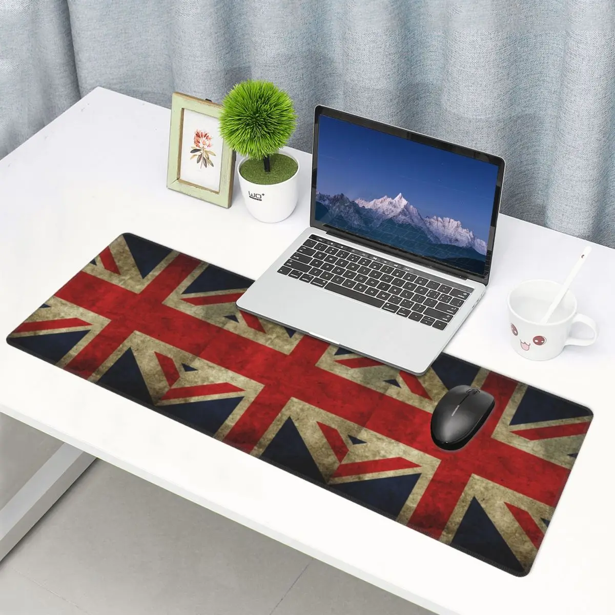Large Mouse Pad London Soldier Bus British Flag Pattern Gamer PC Laptop Mats Keyboard Carpet Computer Gaming Desk Mat