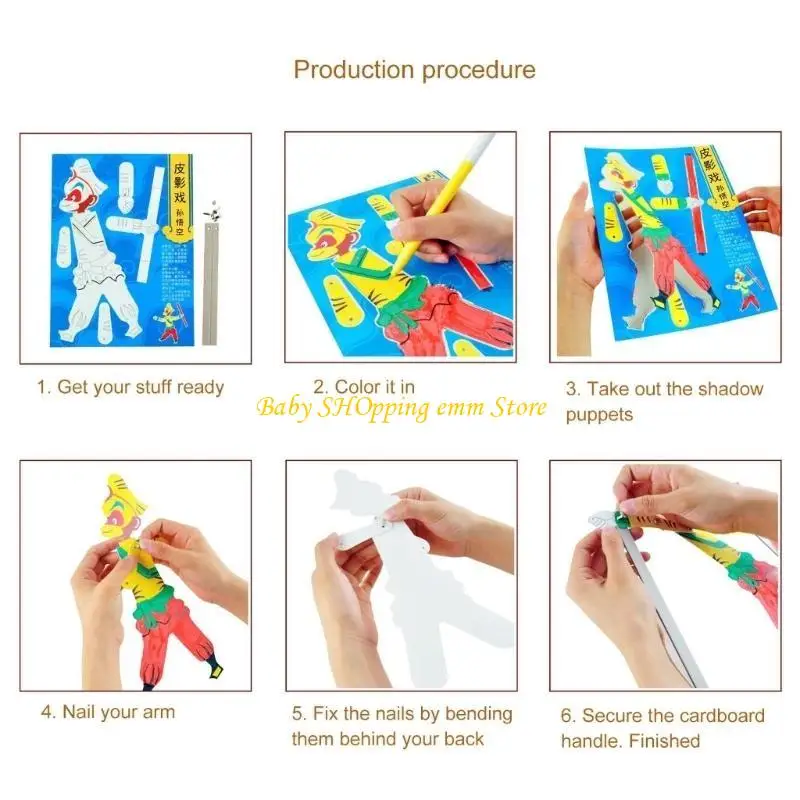 23GD Childrens Tekenen Craft Cartoon Play For Kids 'Artistic Talents Unleash Imagination Color Paper Craft