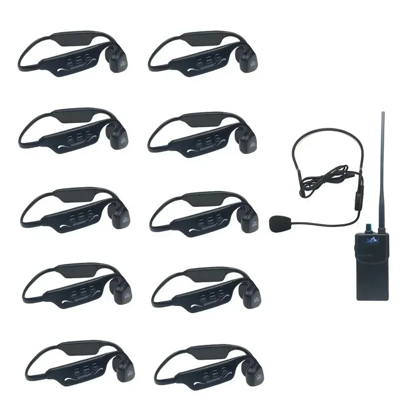 Wireless Aquatic Swim Trainer with 1 H900 FM Transmitter And 10 H913C Swimmer Communication Real-Time Feedback Swimtalk System H