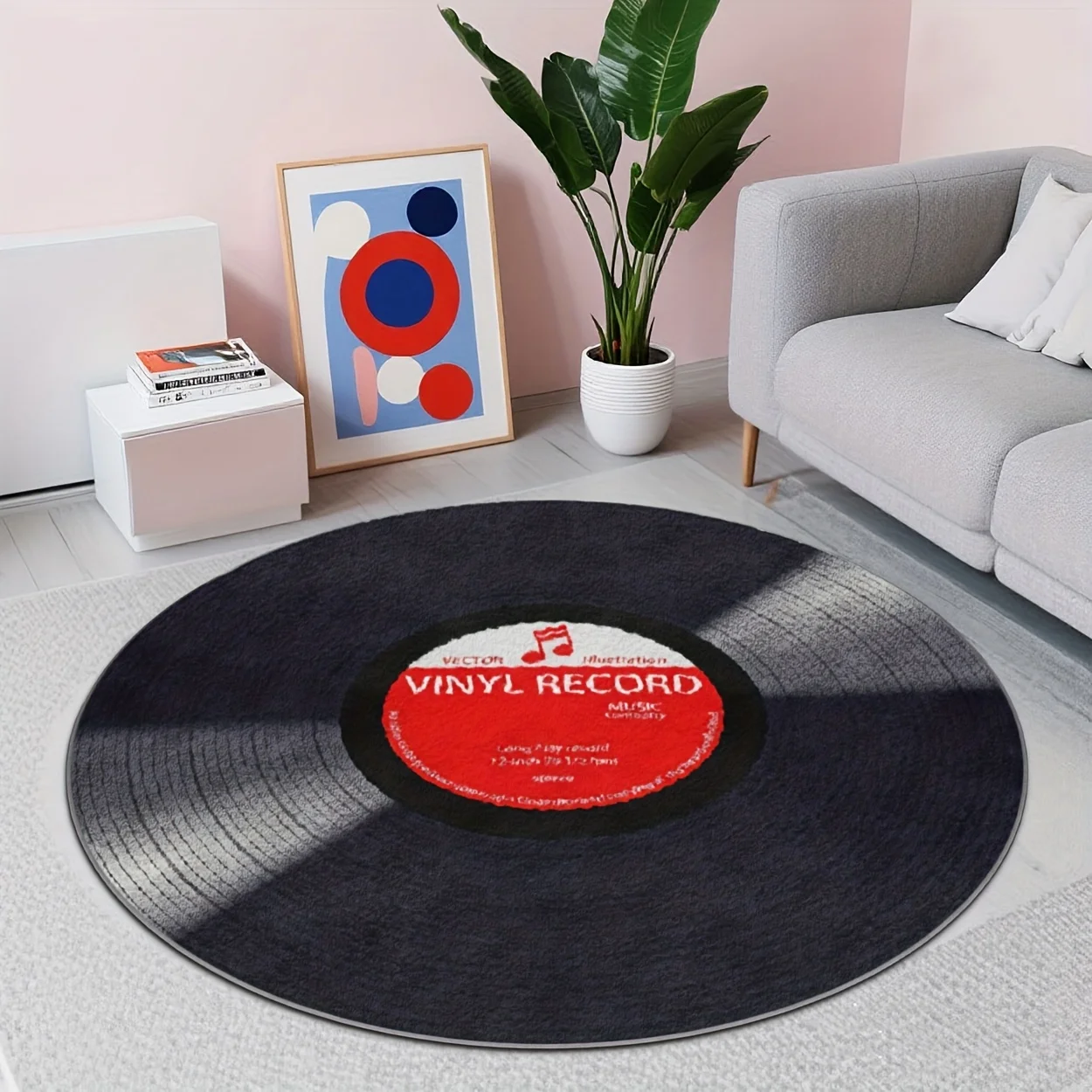 

2D Printing Rug Fashion Home Decor, Commercial Decor Rug, Living Room Round Rug, Sofa Cushion Bedroom Rug, Bedside Blanket Door