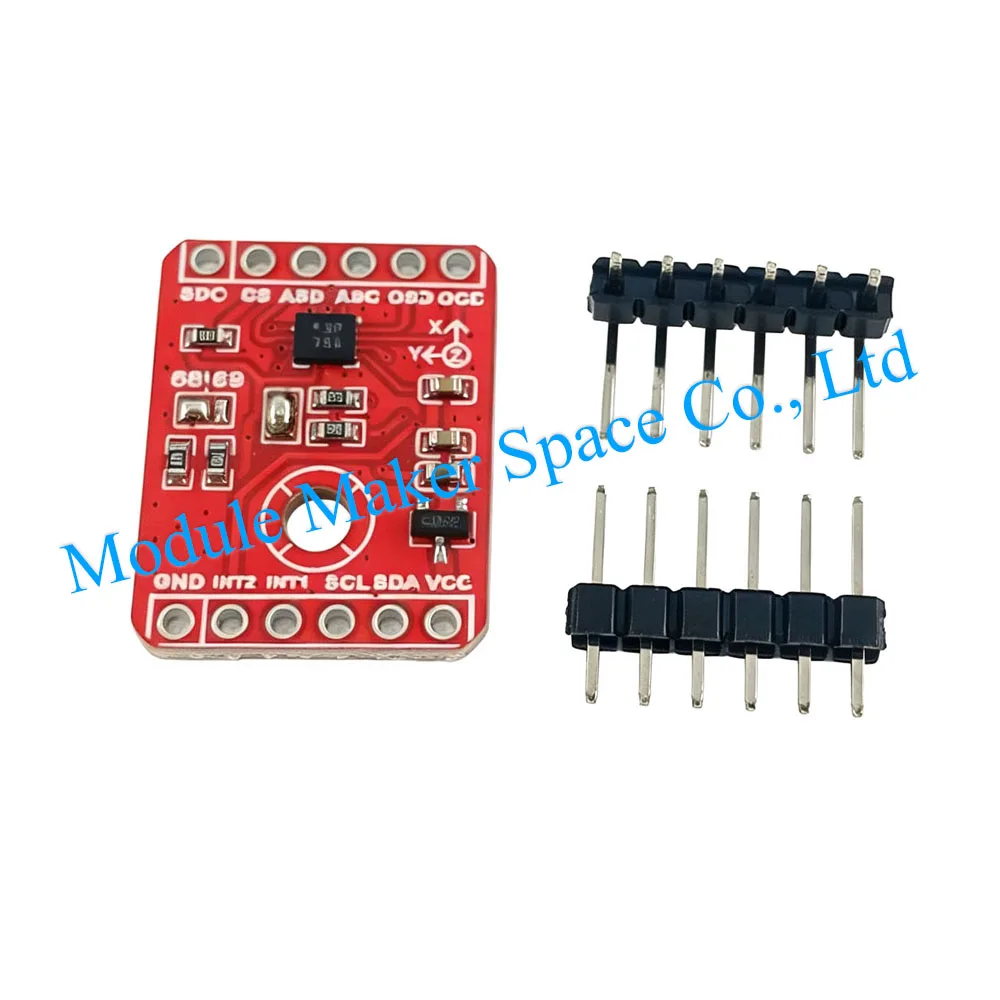 Moduł czujnika IMU BMI270 6DOF, 6-osiowy żyroskop + akcelerometr, niski pobór mocy 4mA, I2C/SPI, 1.8-3.3V do śledzenia ruchu — zdjęcie produktu 3