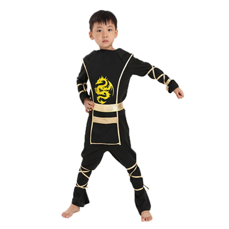 Kids Costume Ninja Cosplay Boys Birthday Party Fancy Dress Children Carnival Suit Clothing