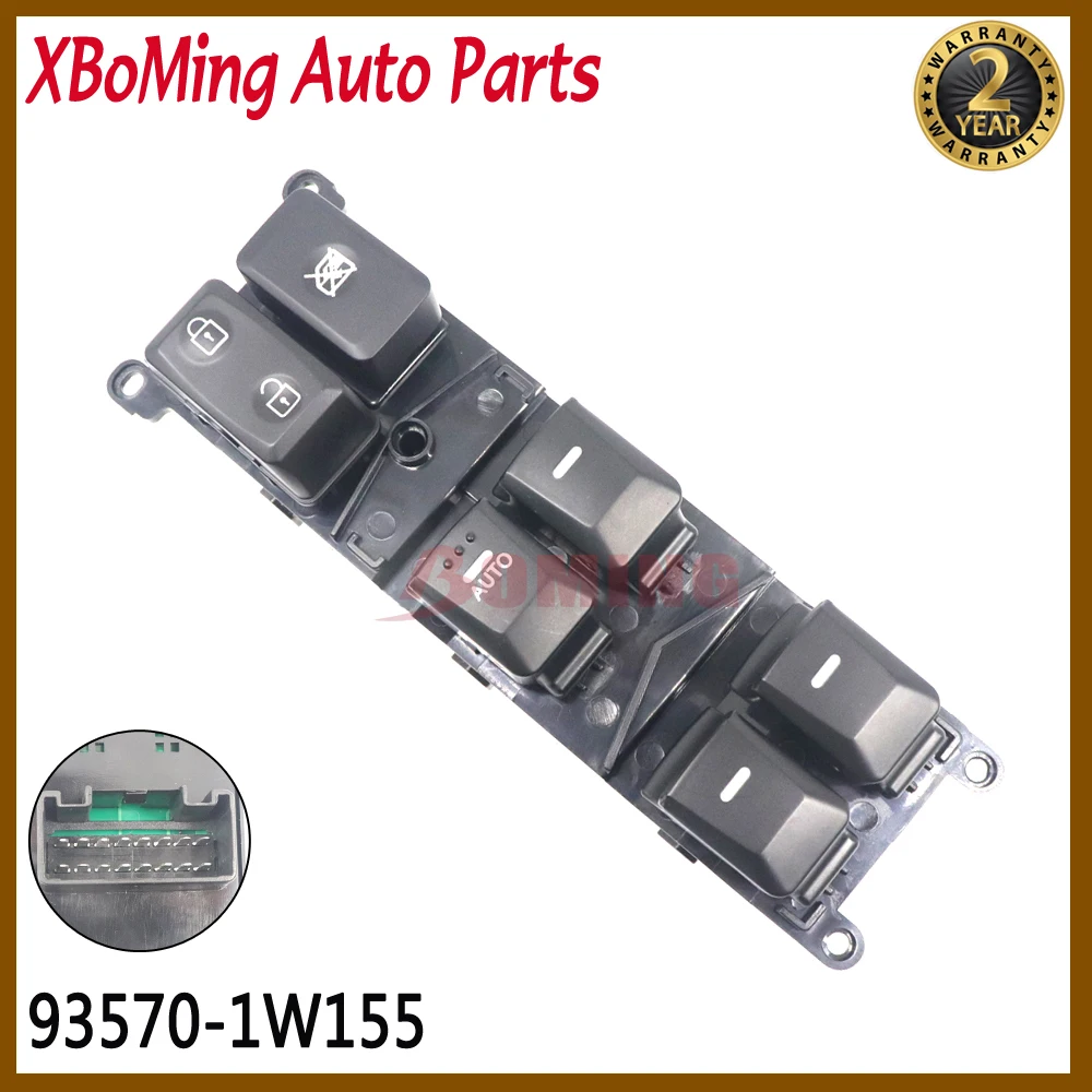 93570-1W155 Car Master Power Window Control Switch For KIA RIO 1.6L 2012-2014 935701W155 93570-1W150 93570-1W156