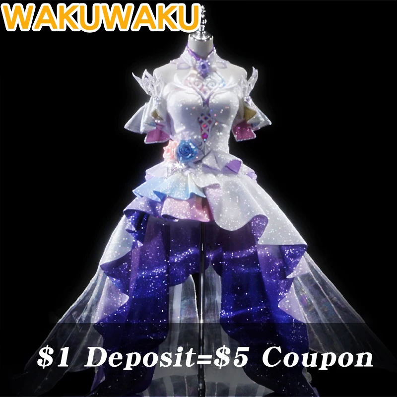 $1 Deposit=$5 Coupon Cyrene SP Collector's Edition Cosplay Costume Game Honkai: Star Rail WakuWaku-SR Women HSR Dress Cosplay