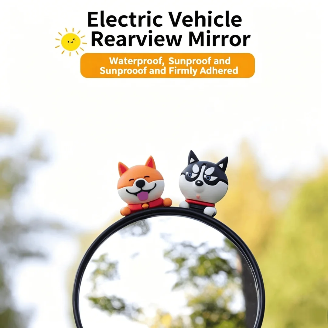 3D Motorcycle Decorat Dolls Car Dashboard Decorative Stickers License Plate Ornaments Battery Car Stickers Modified Bike Accesso