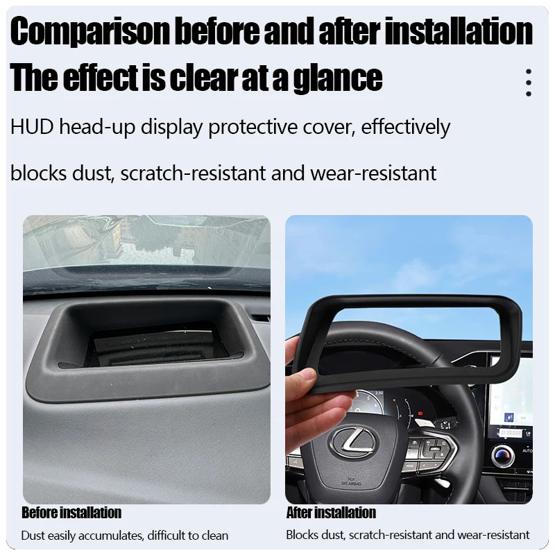 لشيري تيجو 9 Jaecoo J8 2025 اكسسوارات السيارات HUD الغطاء الواقي رئيس متابعة عرض إطار غطاء غبار تعديل الملحقات #1