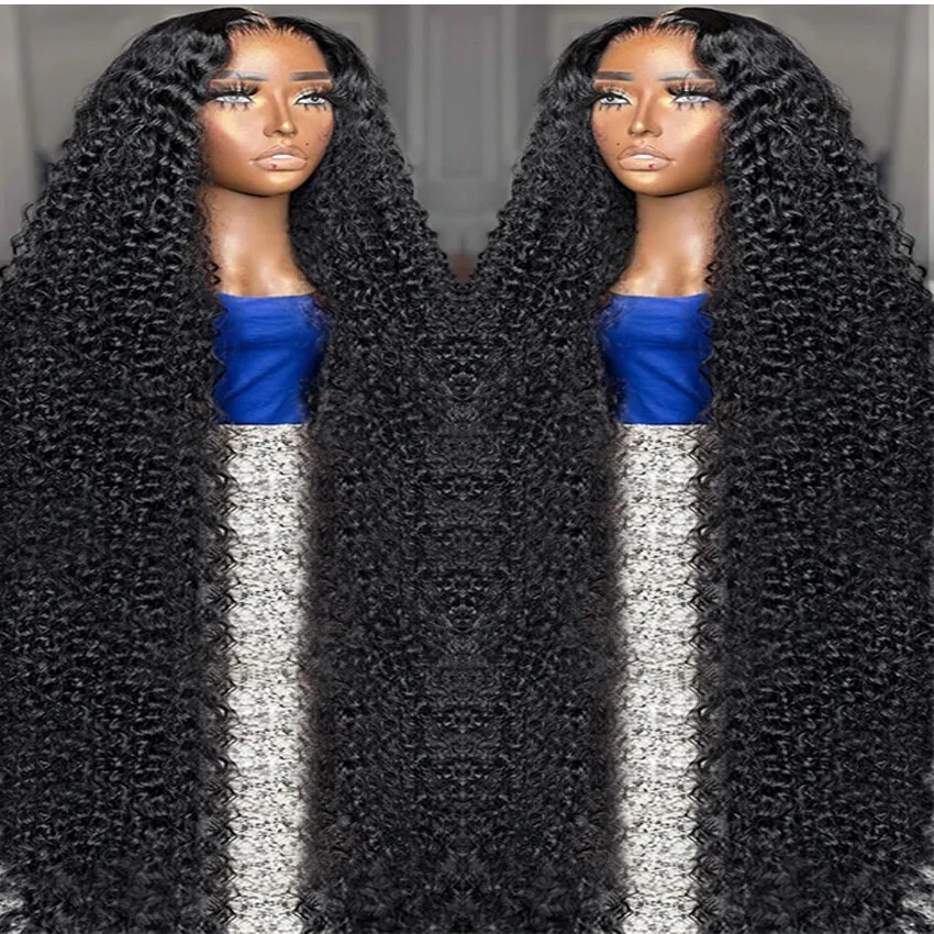 13x4 13x6 HD 250% Wear And Go Glueless Human Hair Wig Deep Wave 40 Inch Remy Pre Plucked Brazilian 7x5HD Glueless Human Hair Wig