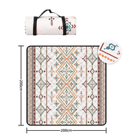 Large Beach Blanket & Mat (200x200CM): Waterproof Picnic Blanket with Carrying Handle – for Camping, Beach