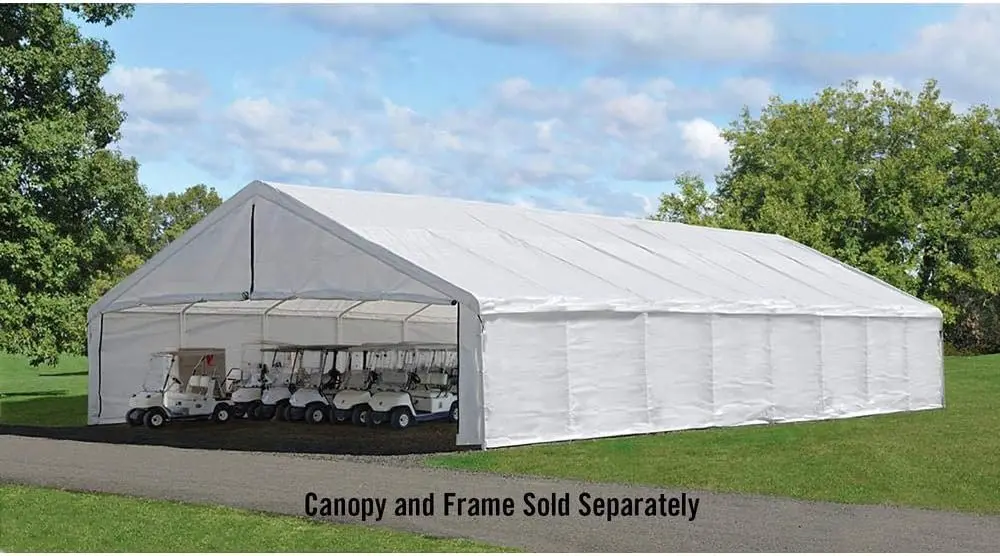 Ultramax Canopy Enclosure Kit, White, 30 X 50 Ft. (Frame And Canopy Sold Separately)