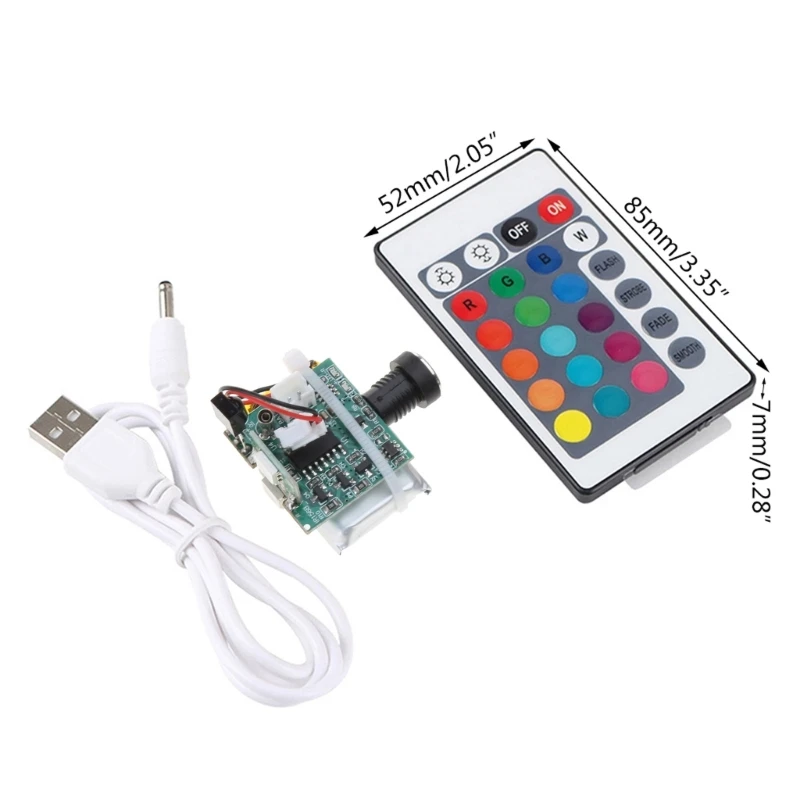 3D Printer Parts Moon   16 Colors LED Board Remote Control Night Dimmable Battery Circuit Panel USB Charging