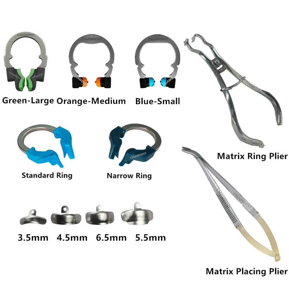 

Система стоматологической матрицы, стоматологические матрицы, зажимное кольцо/пинцет/клещи, лабораторный секционный контурный матричный инструмент