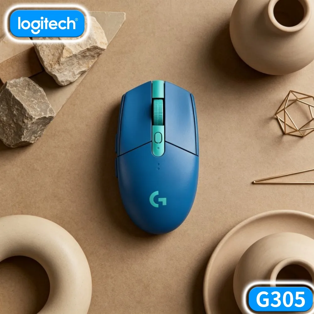Logitech G305 LIGHTSPEED Pro Gaming Mouse,HERO 12000 DPI,6 Configurable Buttons,250‑Hour Battery,Designed For PC Mac Gamers