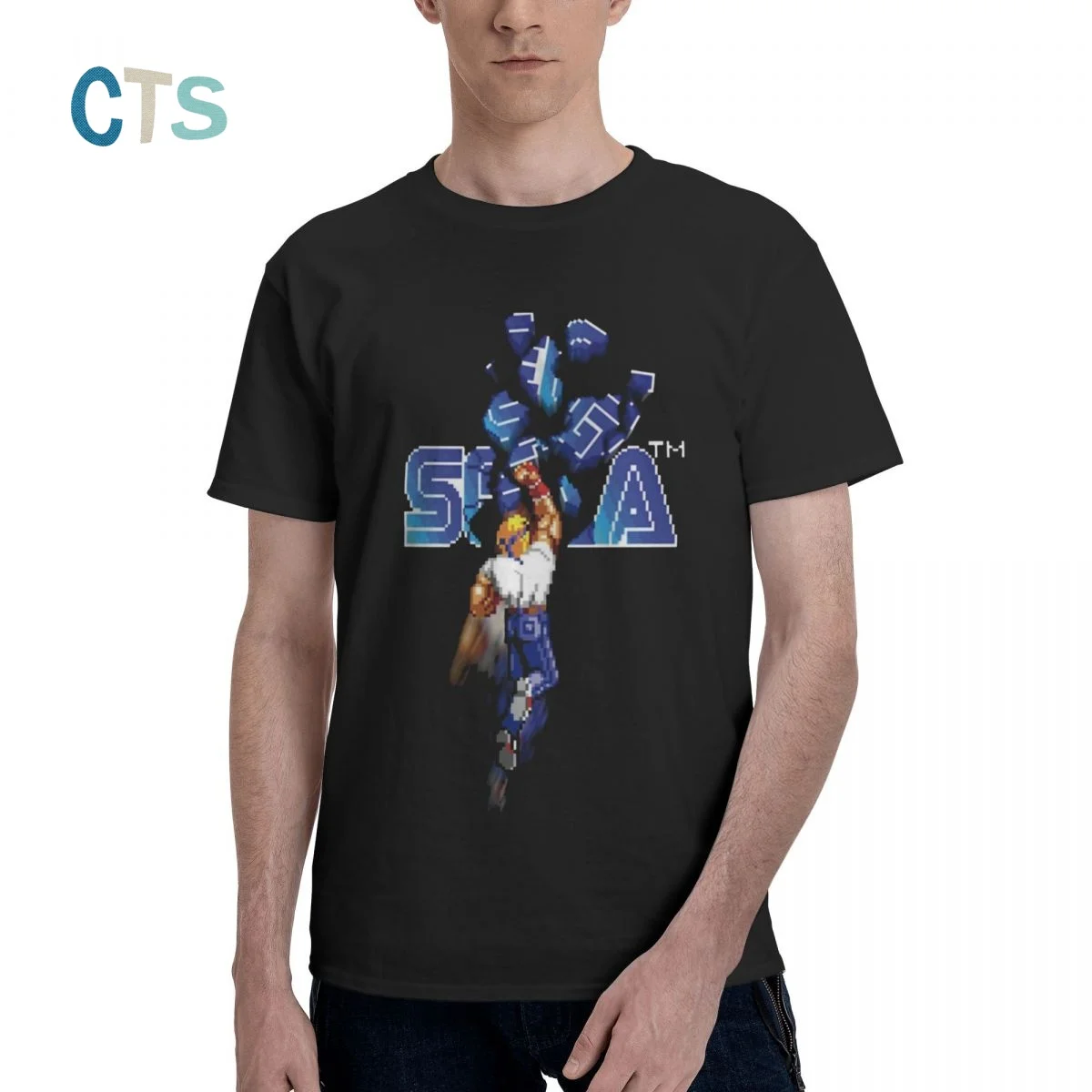 Hipster Enjoystick Streets Of Rage Sega Blast T-Shirt for Men Round Collar Cotton T Shirt Game Short Sleeve Tees Printing Tops