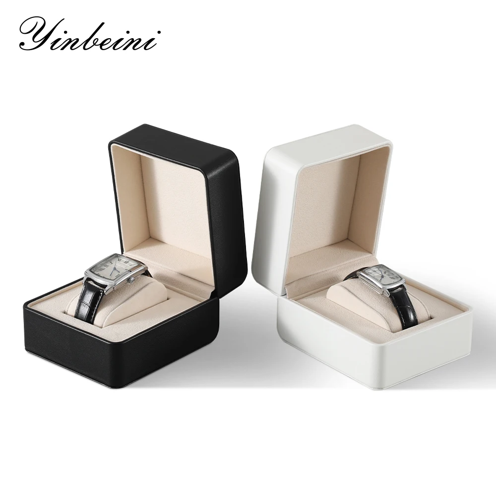 YinBeiNi Watch Storage Box Wrist Watch Holder Organizer PU Leather Watch Display Case With Pillow Gift Wrapping Box H014