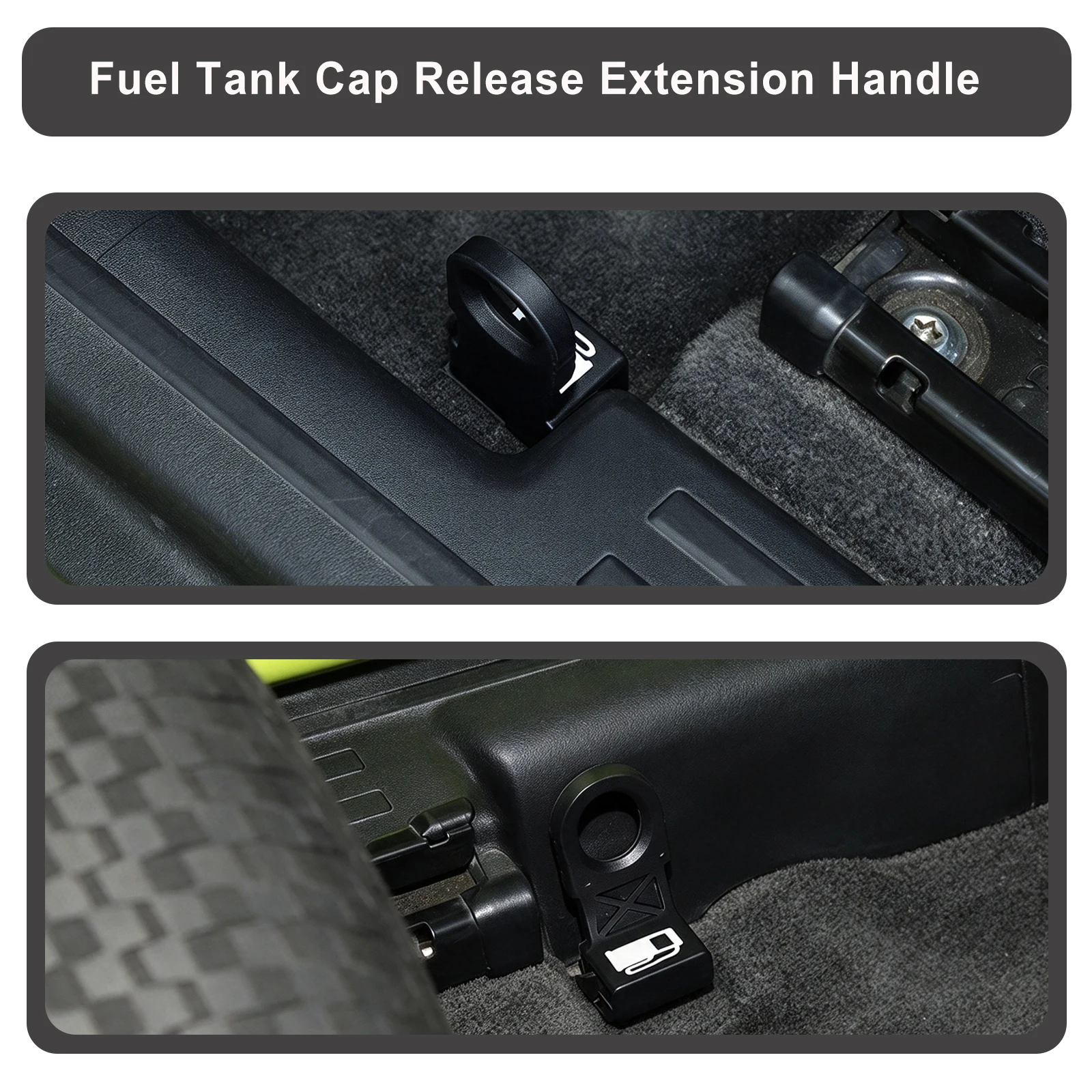 Fuel Tank Cap Release Extension Handle,3 Door & 5 Door Left/Right Hand Drive Only for Suzuki Jimny JB64 JB74 2019-2025