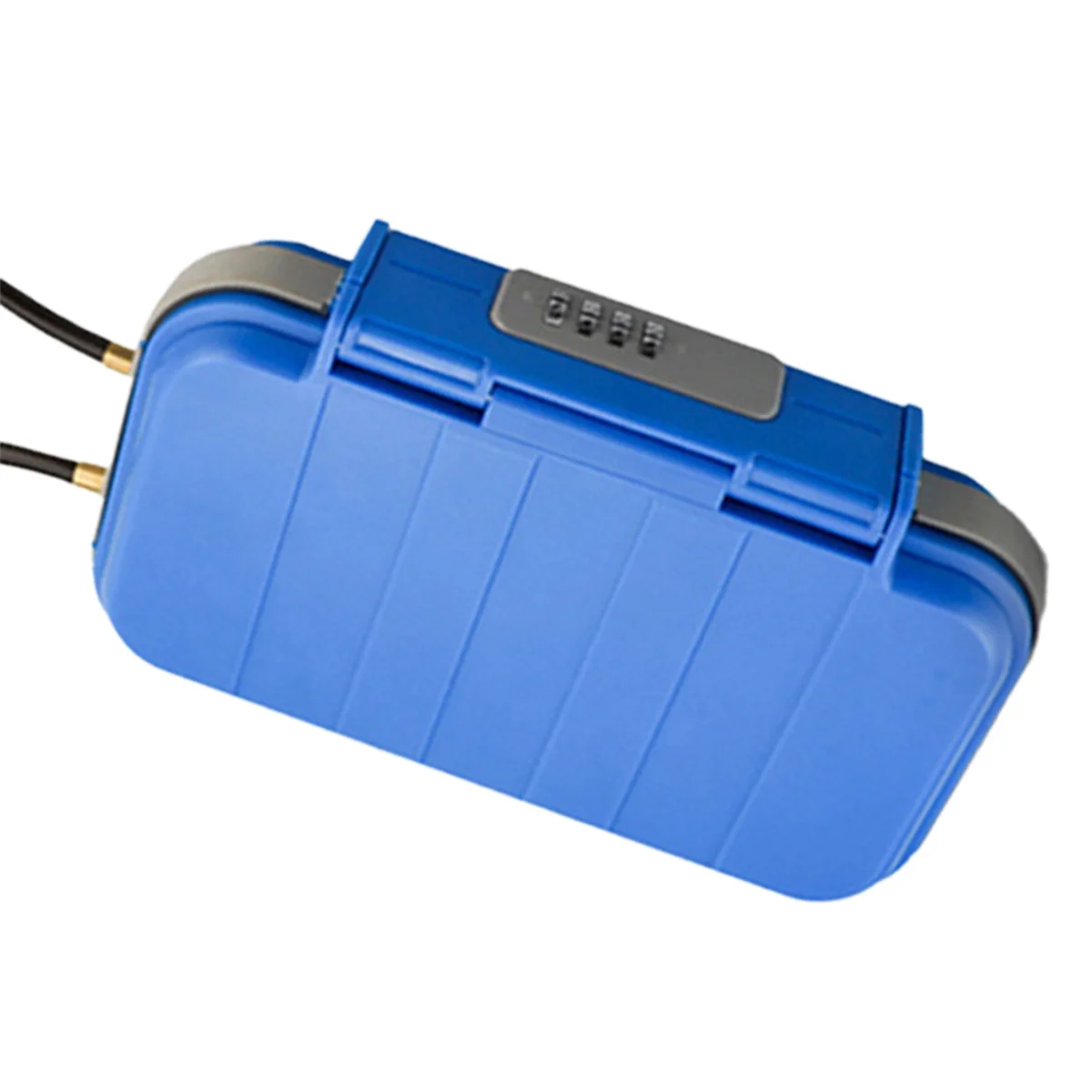 N18R Portable Safe BoxTravelSafe Box Large Capacity Security Lockbox Code Waterproof Key Lock Box with Removable Cable Handle