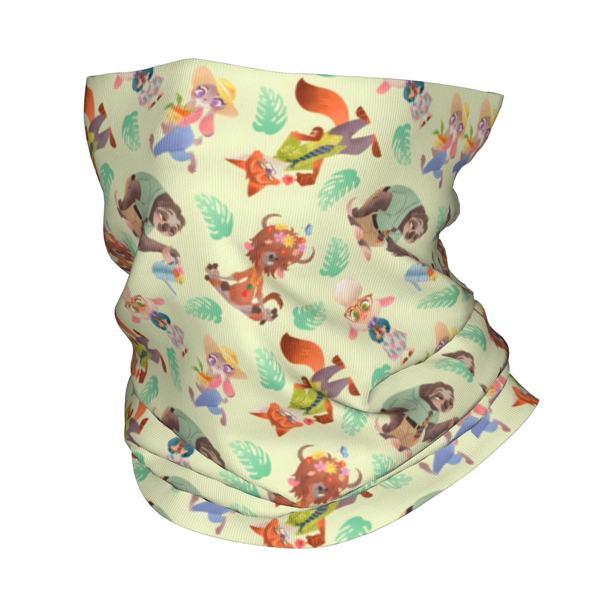 

Custom Z-Zootopia Garden Green Neck Gaiter Men Women UV Protection Winter Bandana Scarf for Cycling