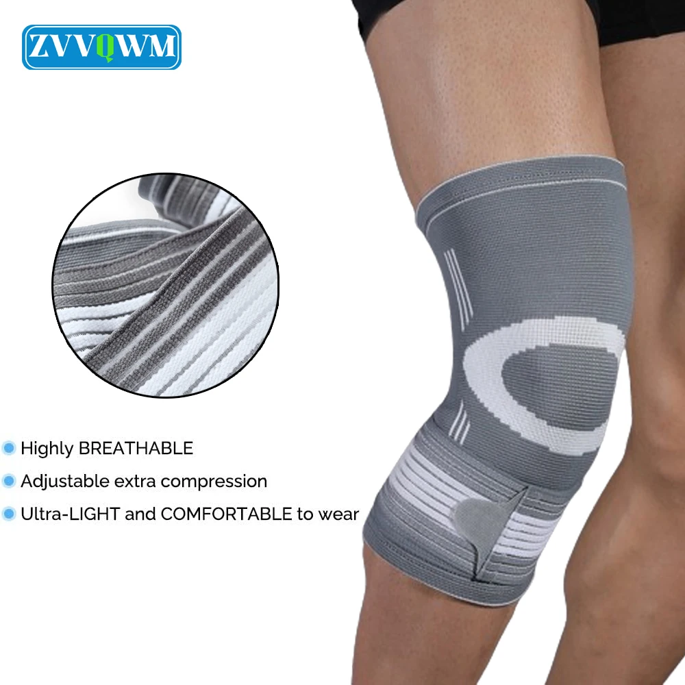 

1Pcs Sports Compression Knee Sleeve Women Men Arthriti Knee Brace Basketball Running Workout Knee Support Meniscus Tear Pain