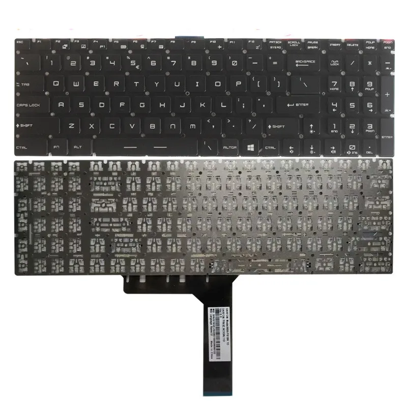 New For MSI MS-16H7 MS-1773 MS-16J2 MS-1781 MS-16J1 Series Laptop English US Keyboard No-Backlit Black