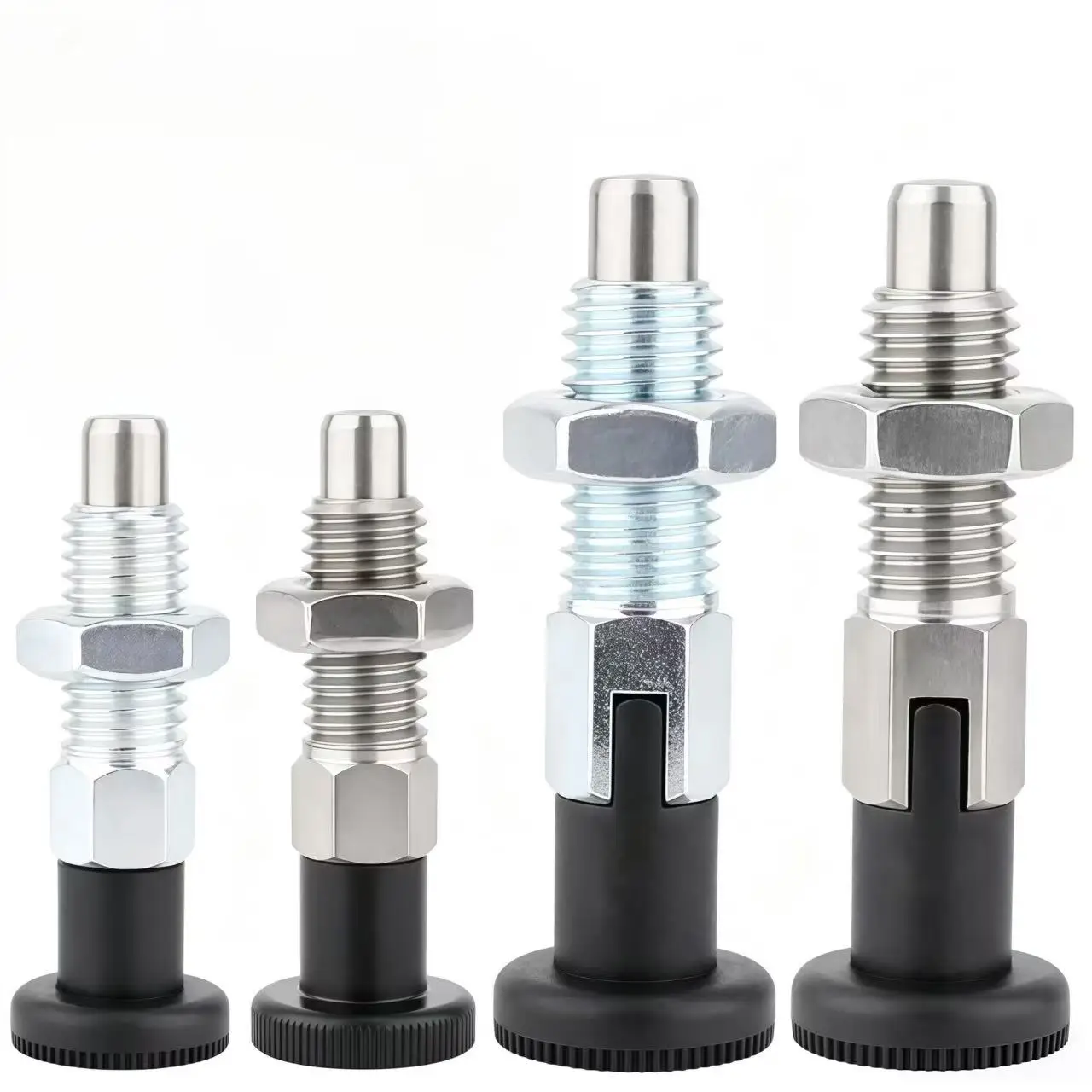 Self‑Locking Indexing Plunger Extended Thread Stainless Steel Spring Locating Knob Plunger