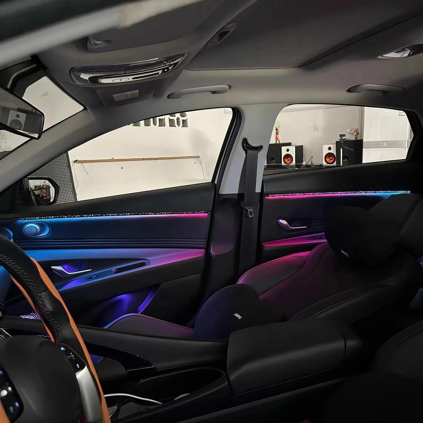 Car 64 Colors  Ambient Lighting for hyundai Elantra 2021-2025 Interior 64-color Symphony Ambient Lighting Accessories