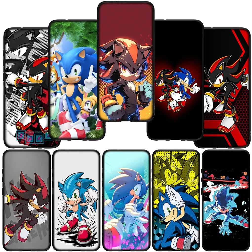 S-Sonics-Hedgehog S-Shadows Cover Phone for Samsung Galaxy Note 20 Ultra 10 8 9 S10 Lite S9 A6 A8 Plus A7 A9 A06 A16 M35 Case