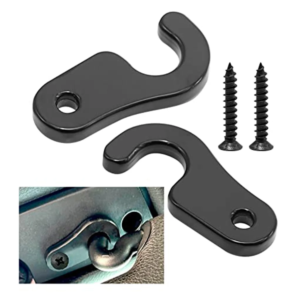 Driving Vehicle Interior Color Black Sun Visor Clips Sleek Black Color Long-lasting Performance Quick Attachment