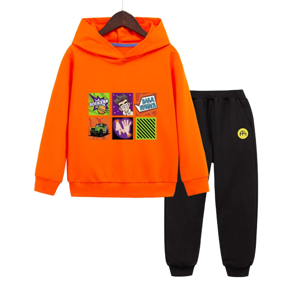 Merch A4 لافا لافا الأطفال هوديي الشارع الشهير 2 قطعة القطن الاطفال ملابس الطفل بلوزات Vlad А4 صبي فتاة الشارع الشهير البلوز