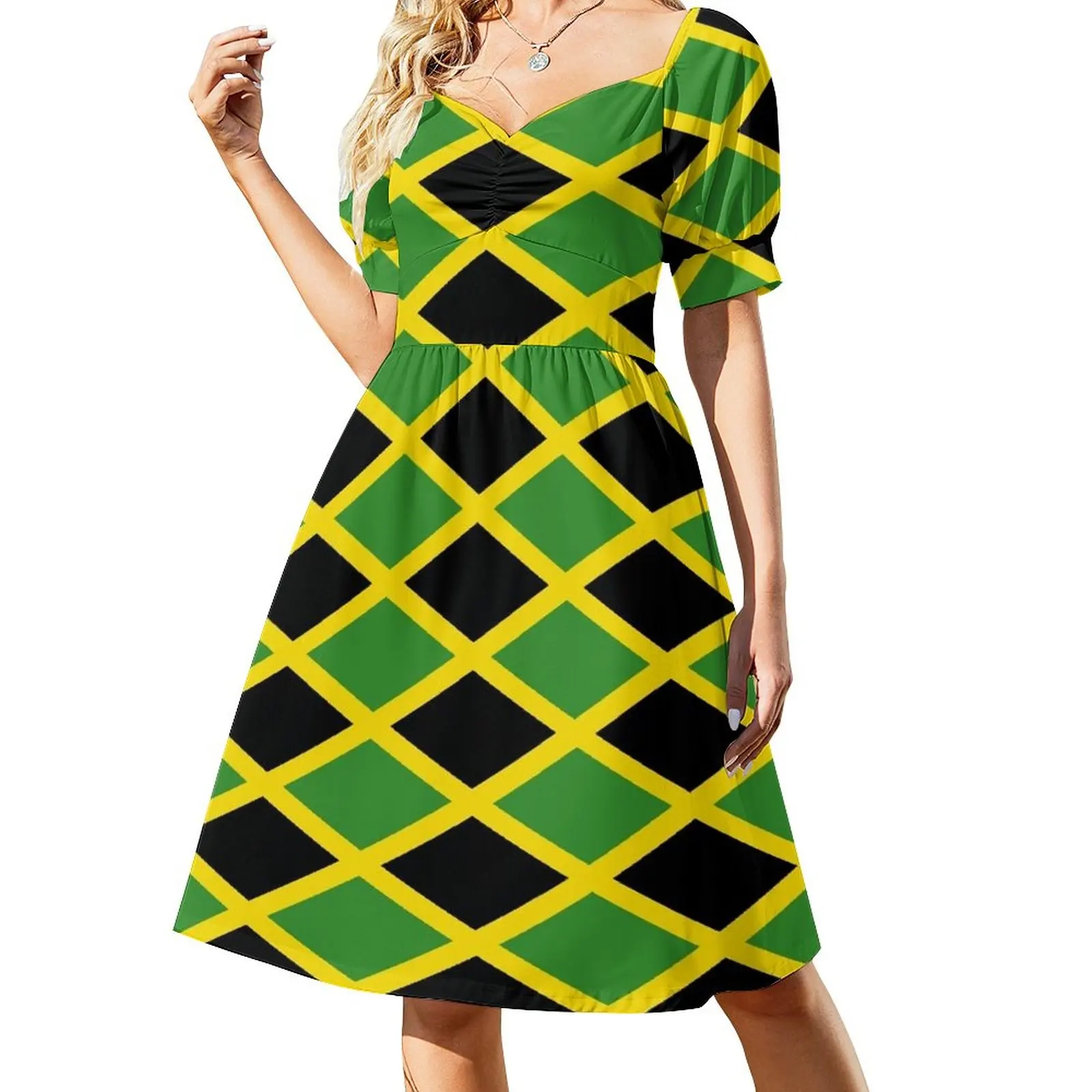 

Jamaican Flag- Show your love for Jamaica! Sleeveless Dress Woman's evening dress Summer skirt Beachwear prom dresses