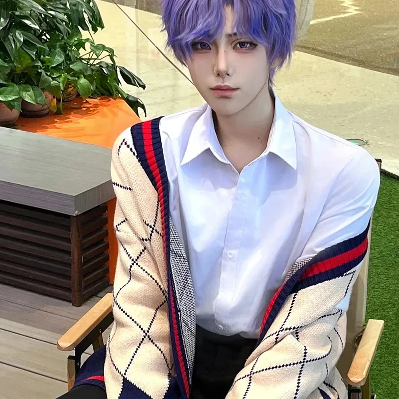 

AA wat Game Love And Deepspace Rafayel Cosplay Costume Adult Unisex Qiyu Sweater Asymmetric Cardigan Warm Coat Clothes2025 New