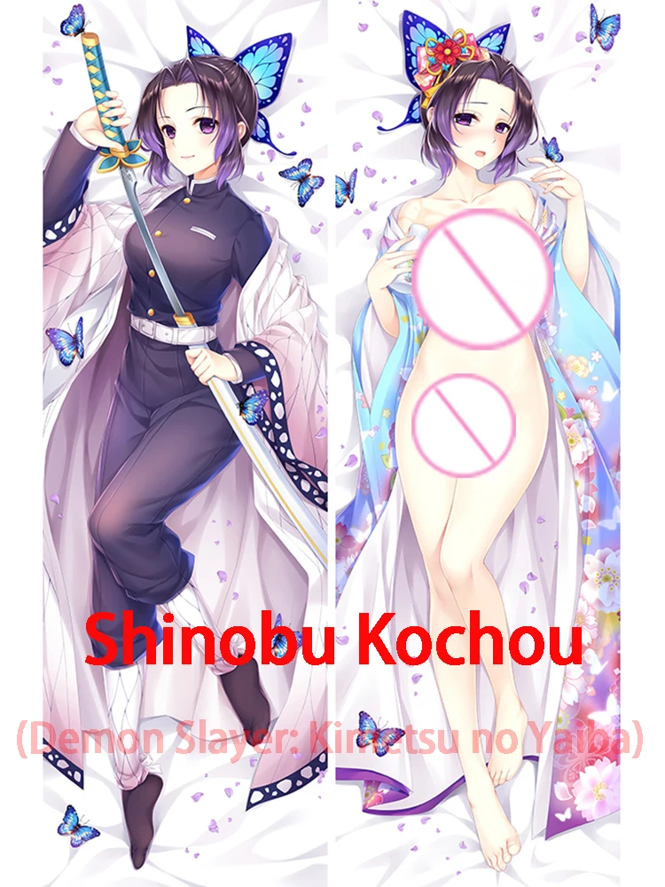 Dakimakura Shinobu Kochou(Demon Slayer: Kimetsu no Yaiba) Double-sided anime life-size hugging pillowcase Adult pillows cover