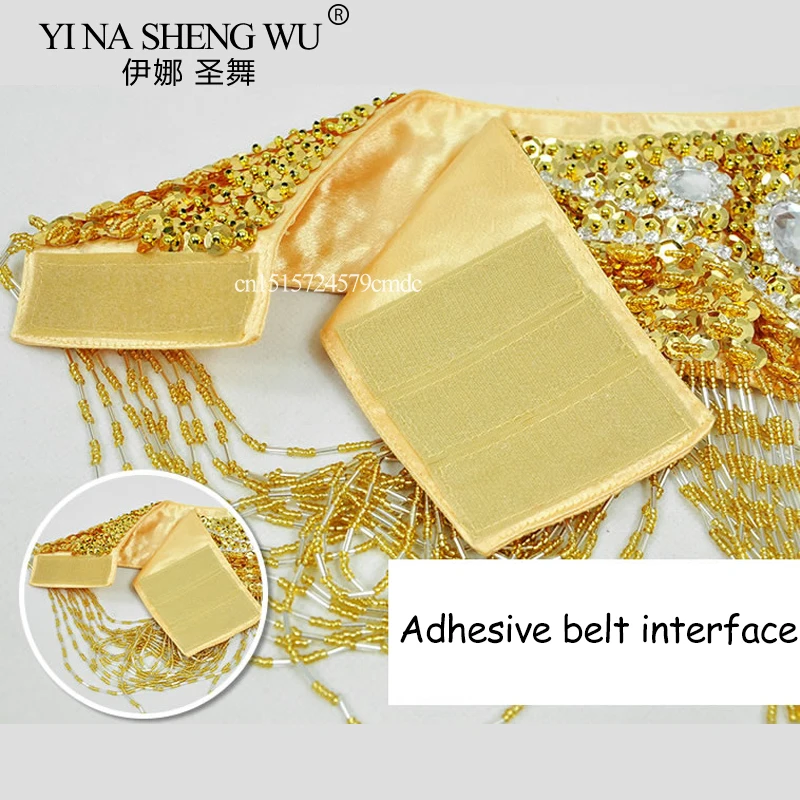 2016 nowy kostium taneczny brzucha ręcznie robione cekiny paski taniec brzucha szaliki dla kobiet na sprzedaż 11 kolorów