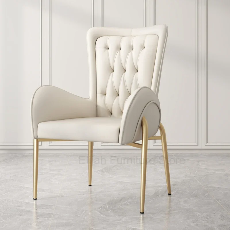 

Nordic Individual Dining Chairs Mobile Dresser White Bedroom Dining Chair Luxury Chaise Salle A Manger Home Furniture ZY50CY