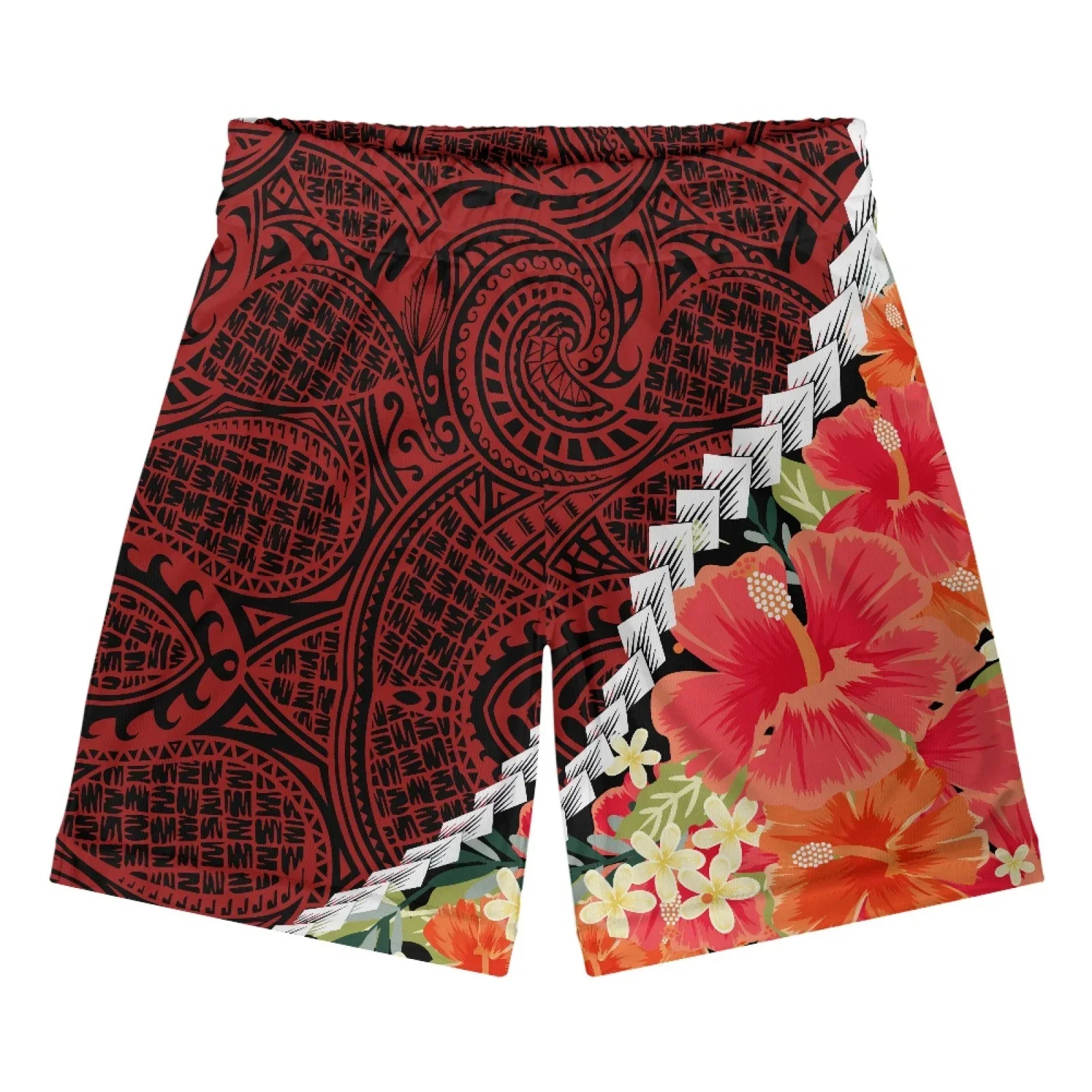 Polynesian Tribal Fijian Totem Tattoo Fiji Prints Summer High Quality Men\'s Casual Beach Shorts Brand Shorts Basketball Shorts