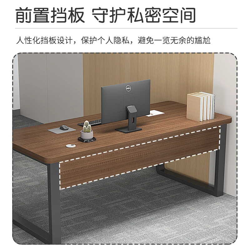 Simple Desk Modern Computer Single Simple Office Desk Employee Desk and Chair Combination