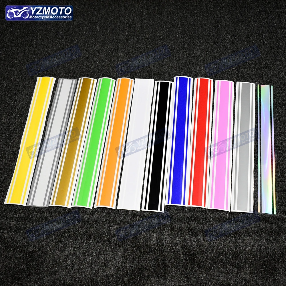 

For Motorcycle Decorate Racing Sticker Fuel Tank Helmet Fender Shell Fairing Reflective Waterproof Decal Color Strip Stickers