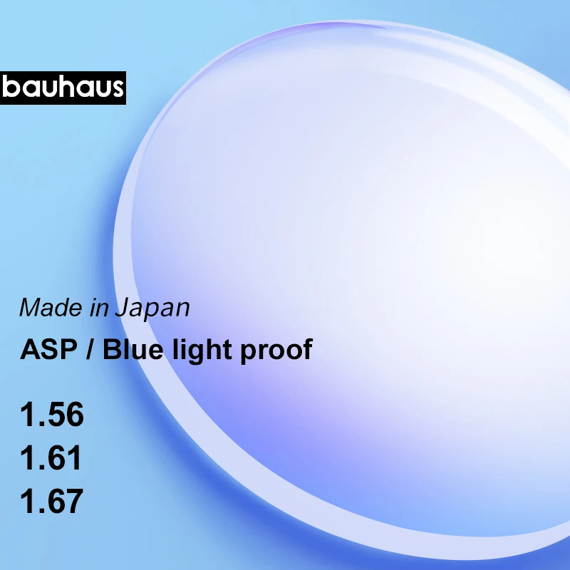 Japan Anti-Blue lenses High Index Aspherical Myopia/Hyperopia Presbyopia Prescription Optical Computer lens For Eyes Protectio