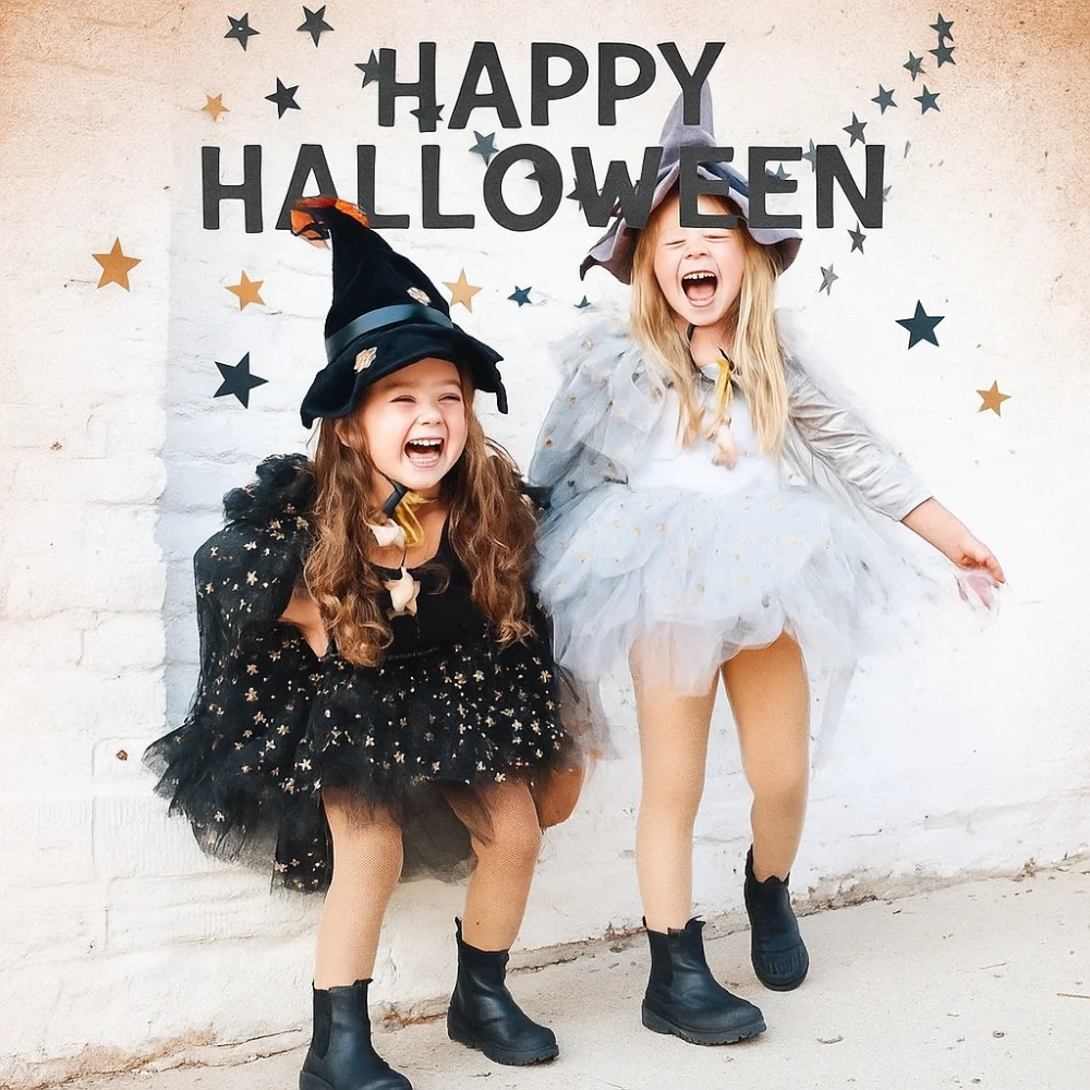 

Wizard Childern Halloween Costumes Princess Bright Color Girls Witches Robes Mesh Costume Cosplay Props Halloween Cosplay Cape