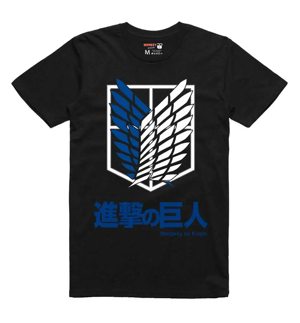 Camiseta da Legión de Reconocimiento (Legión de Reconocimiento) Attack on Titan – Bandeira do Corpo de Enquência com Arte de Parede Distant