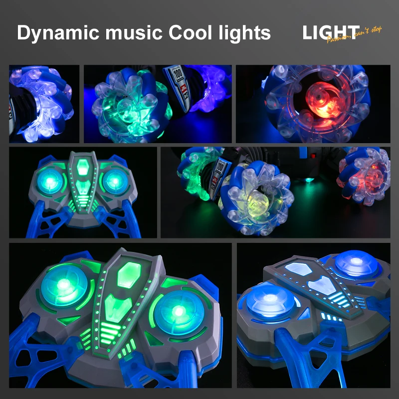 Mobil RC 1:24 4WD 2.4G, Sensor Gerakan Mini Twister, Kendaraan Off-Road dengan Lampu LED Musik, Pengiriman JIT Mainan Populer untuk Anak Laki-Laki