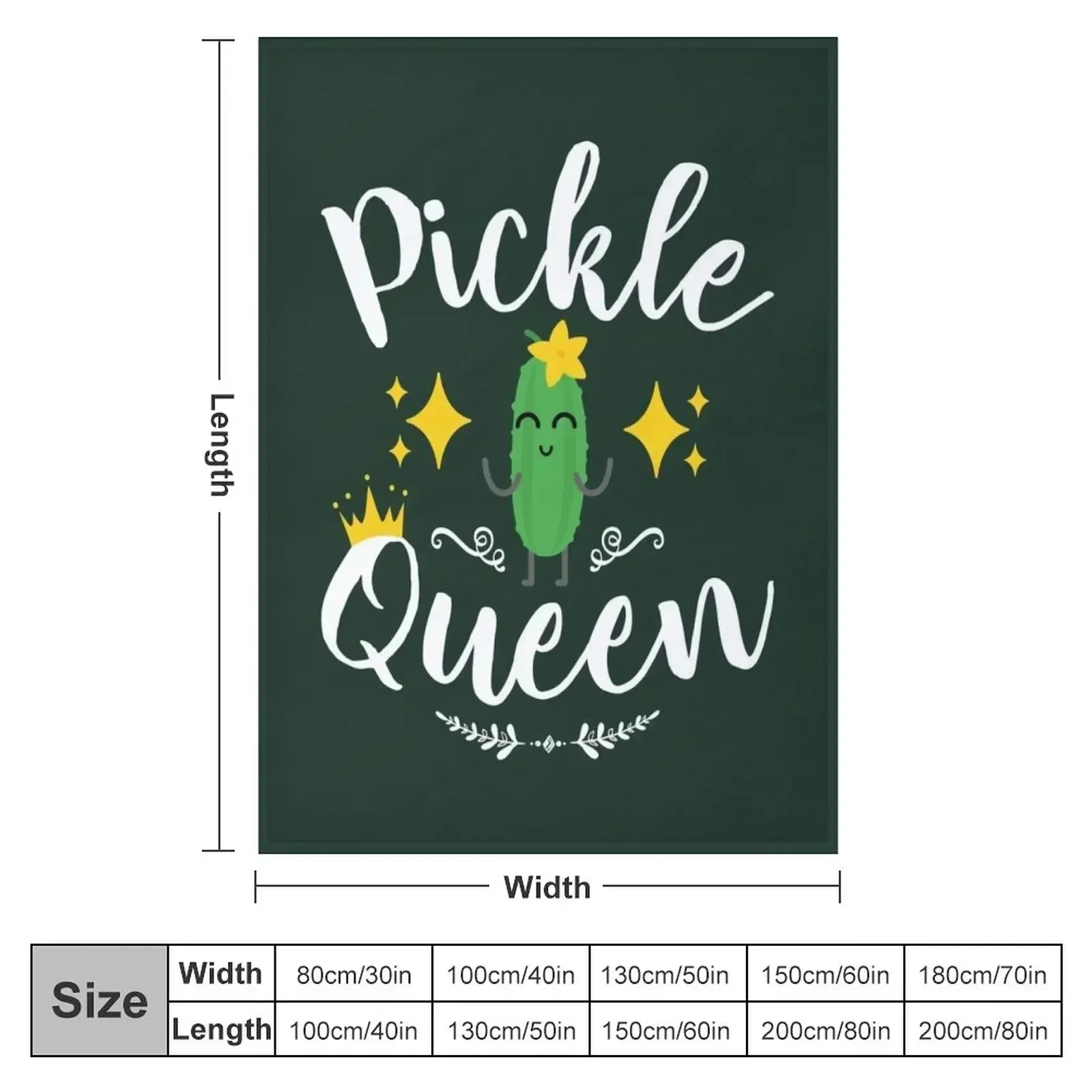 Pickle Queen Throw Blanket warm for winter Nap decorative Blankets