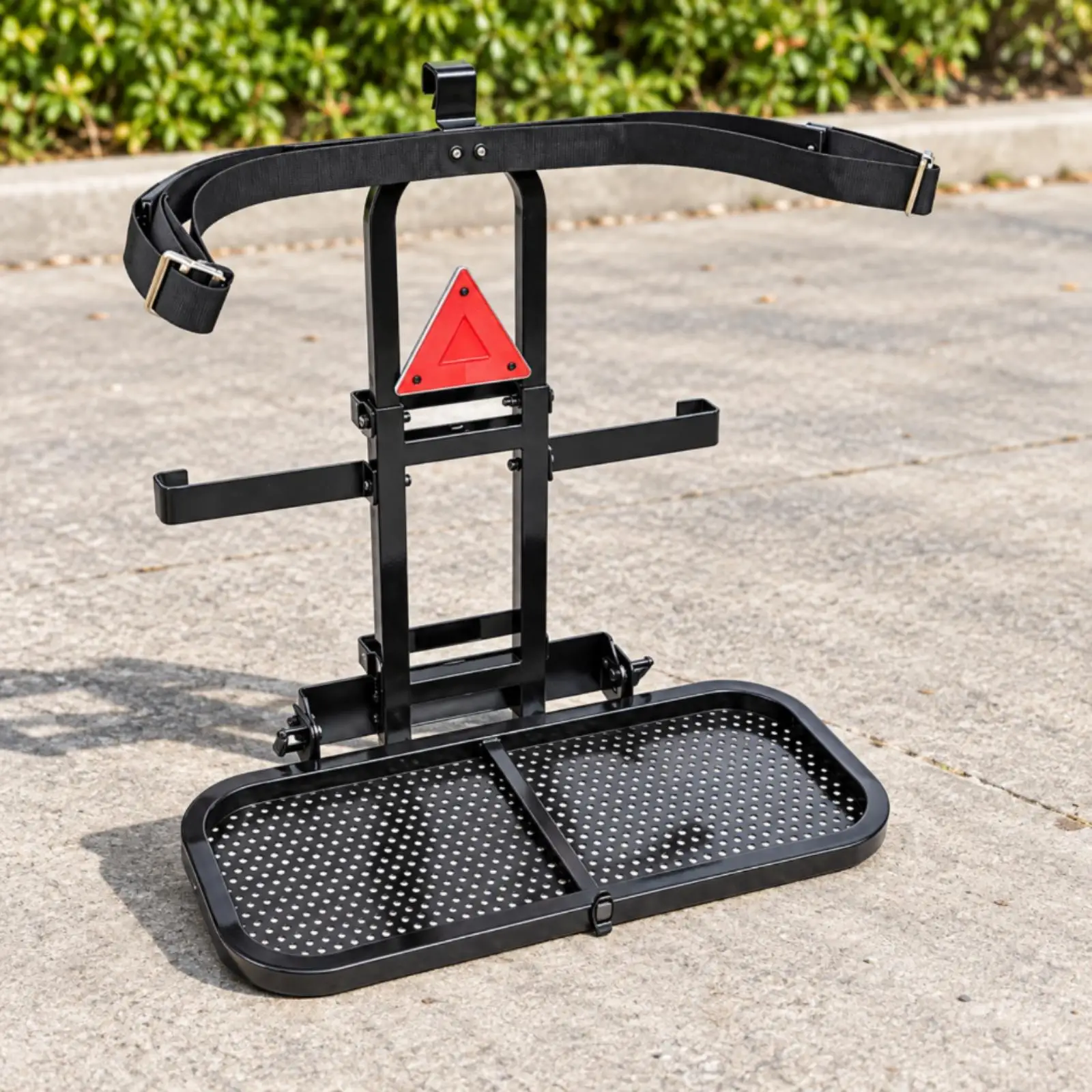Stainless Steel Golf Cart Support Bag Holder Rack Universal Folding Trolley Carrier for Club Car EZGO Yamaha